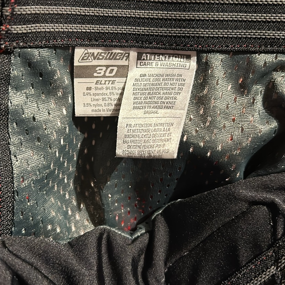 Answer Motocross Pants Size 30 - Picture 8 of 11